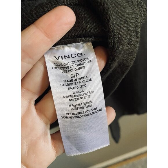 Vince Knit Sweater Pants set Sz Small Green Wide Leg Cropped Outfit - Picture 3 of 14